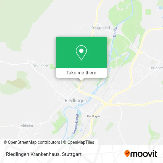 Riedlingen Krankenhaus map