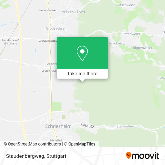 Staudenbergweg map
