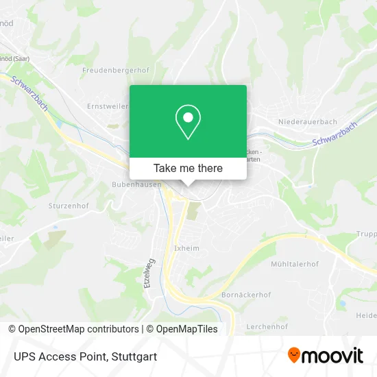 Ups Access Point map