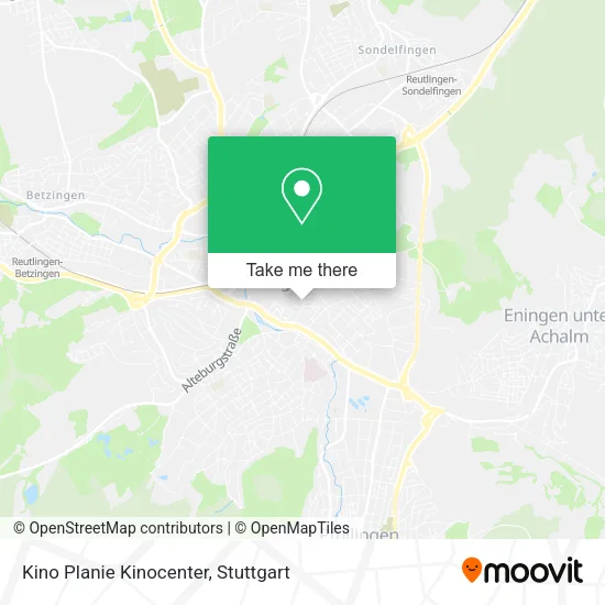 Карта Kino Planie Kinocenter