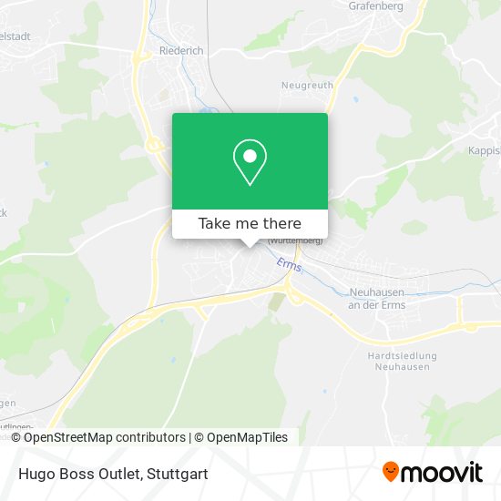 Riet delicatesse Schots How to get to Hugo Boss Outlet in Metzingen by Bus, Train or S-Bahn?