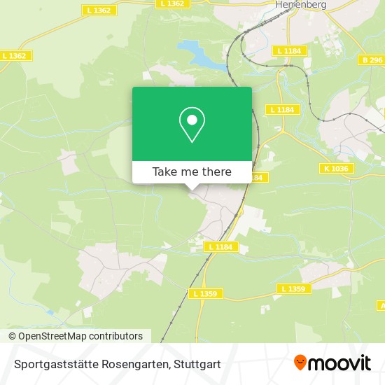 Sportgaststätte Rosengarten map