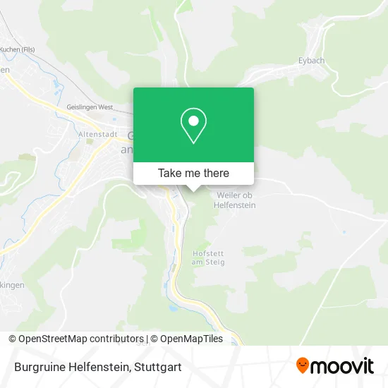 Карта Burgruine Helfenstein