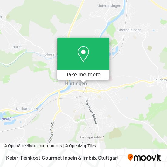 Карта Kabiri Feinkost Gourmet Inseln & Imbiß