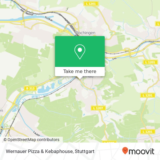 Wernauer Pizza & Kebaphouse map