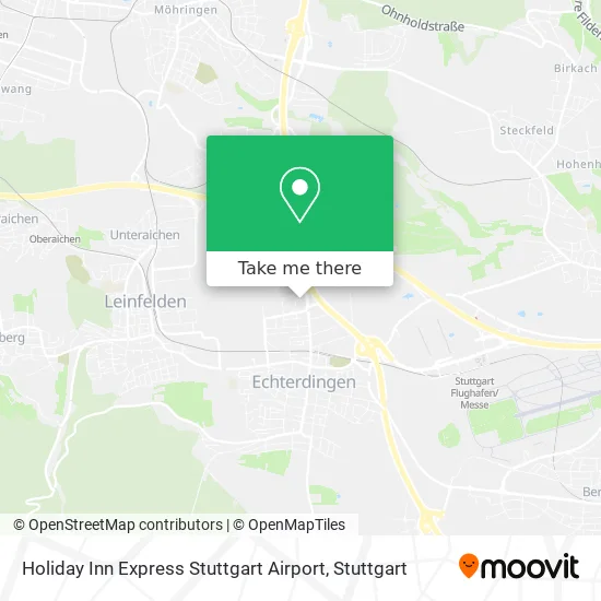 Карта Holiday Inn Express Stuttgart Airport