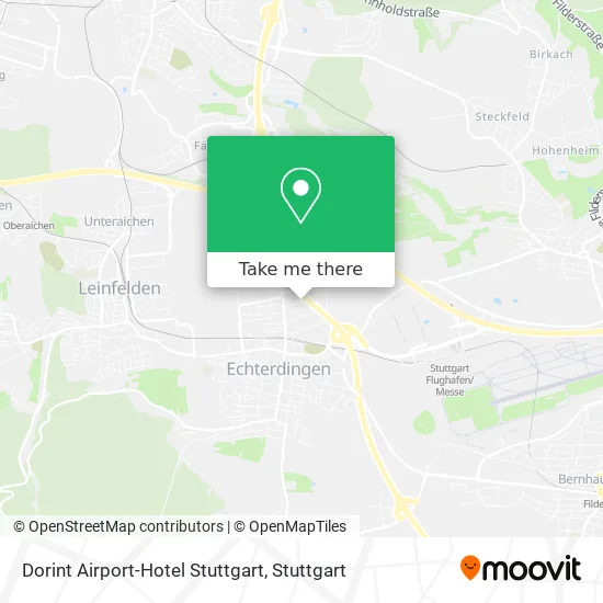Карта Dorint Airport-Hotel Stuttgart