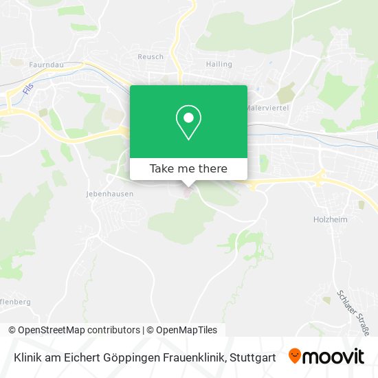 Klinik am Eichert Göppingen Frauenklinik map