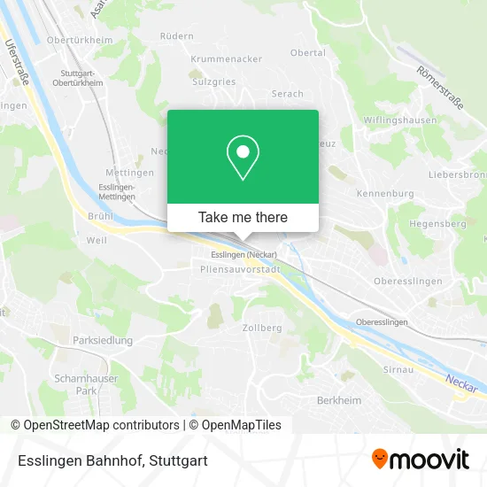 Карта Esslingen Bahnhof