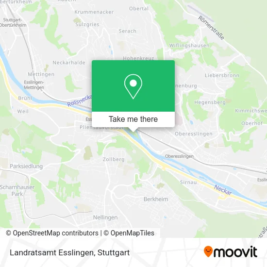 Карта Landratsamt Esslingen
