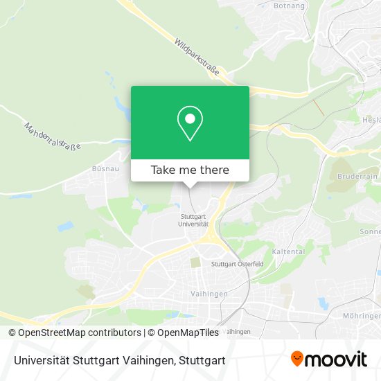 Universität Stuttgart Vaihingen map