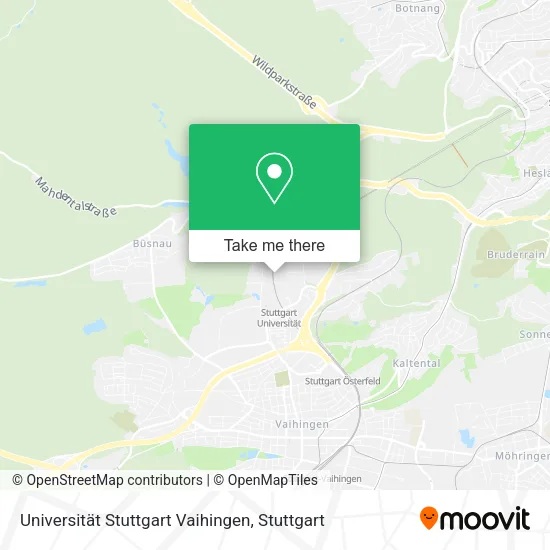 Карта Universität Stuttgart Vaihingen