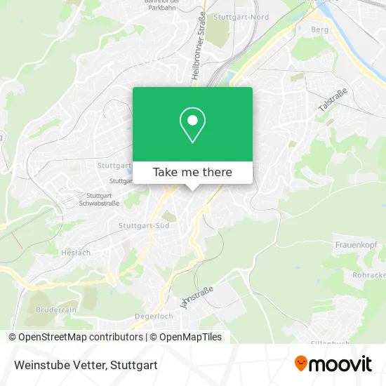 Карта Weinstube Vetter