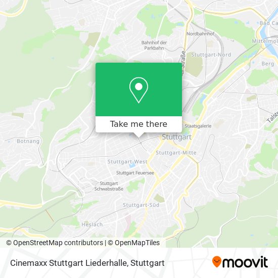 Cinemaxx Stuttgart Liederhalle map