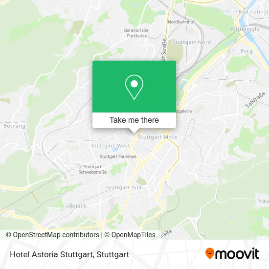 Карта Hotel Astoria Stuttgart