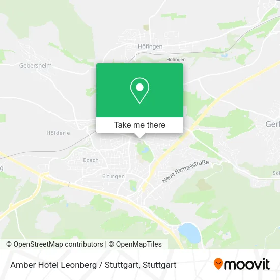 Карта Amber Hotel Leonberg / Stuttgart