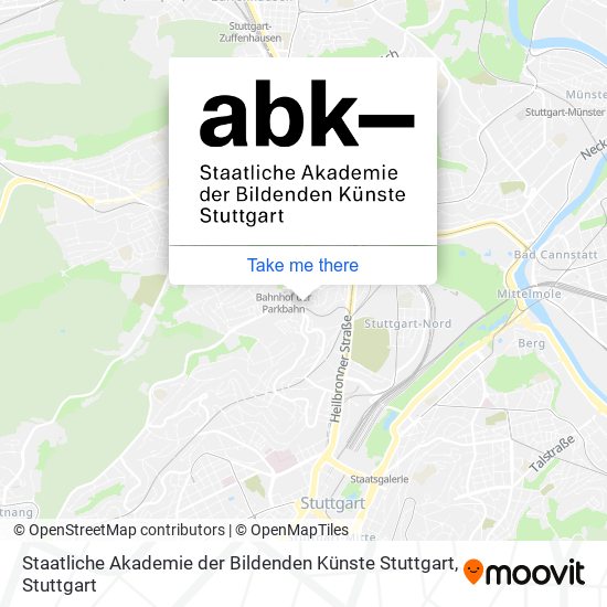 Staatliche Akademie der Bildenden Künste Stuttgart map