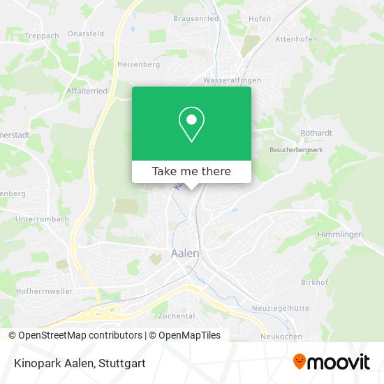 Kinopark Aalen map