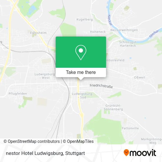 Карта nestor Hotel Ludwigsburg