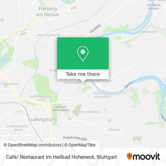 Карта Café/ Restaurant im Heilbad Hoheneck