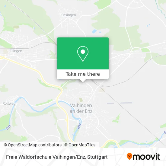 Карта Freie Waldorfschule Vaihingen / Enz