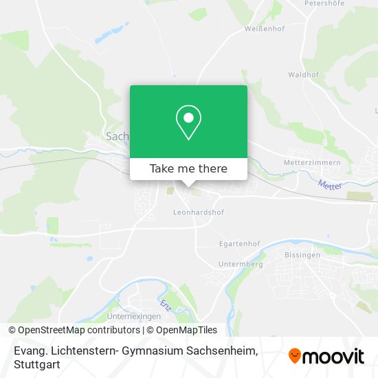 Evang. Lichtenstern- Gymnasium Sachsenheim map