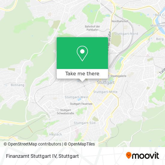 Finanzamt Stuttgart IV map