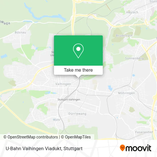 Карта U-Bahn Vaihingen Viadukt