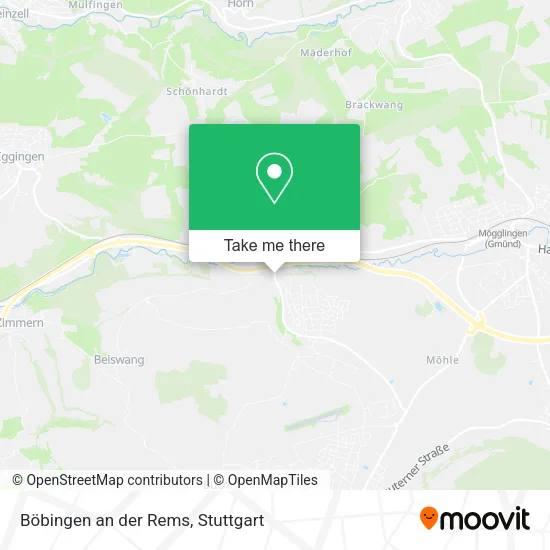 Карта Böbingen an der Rems