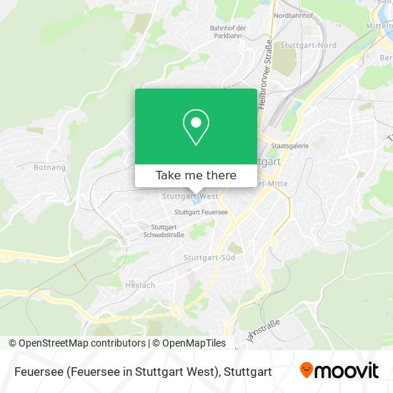 Feuersee (Feuersee in Stuttgart West) map