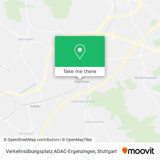 Карта Verkehrsübungsplatz ADAC-Ergenzingen
