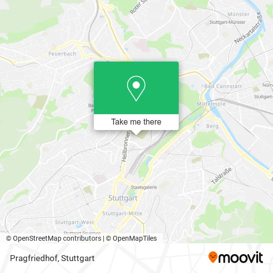 Карта Pragfriedhof