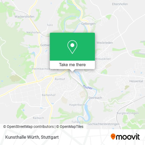 Kunsthalle Würth map