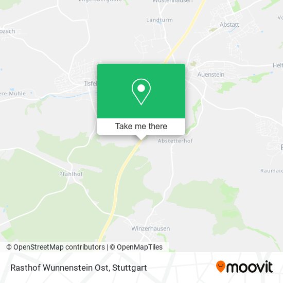 Rasthof Wunnenstein Ost map