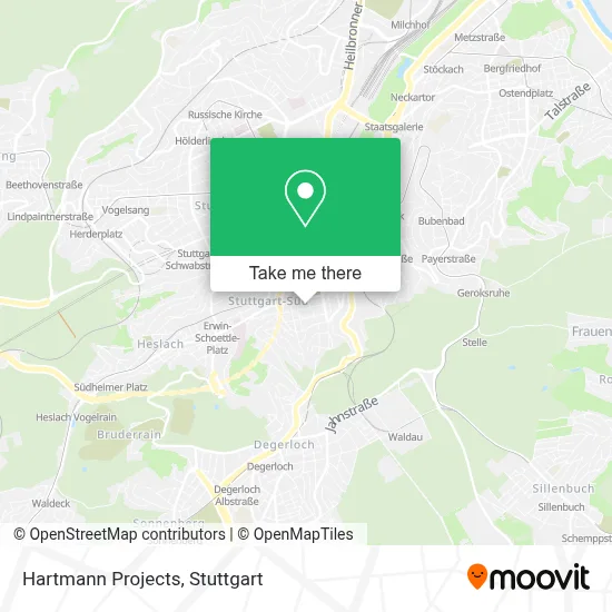 Hartmann Projects map