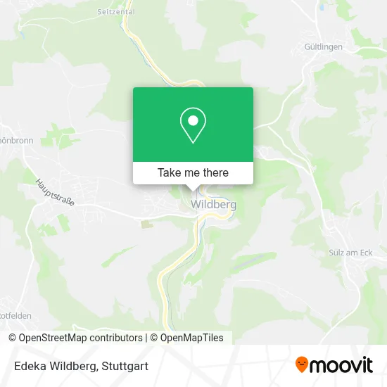 Edeka Wildberg map