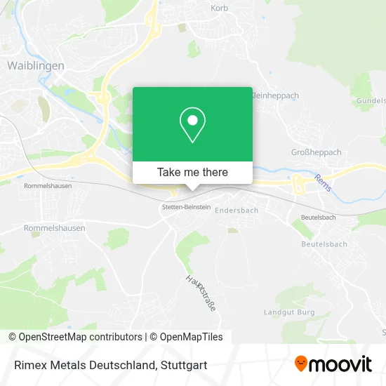 Rimex Metals Deutschland map
