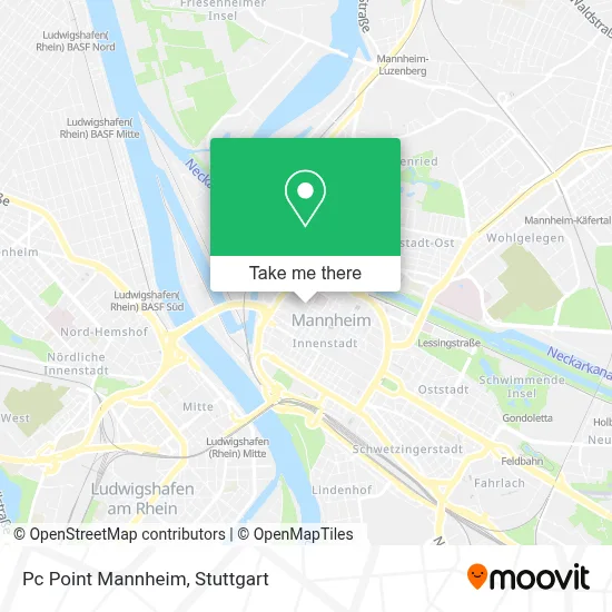 Pc Point Mannheim map