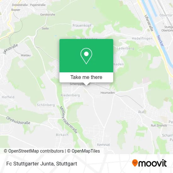 Fc Stuttgarter Junta map