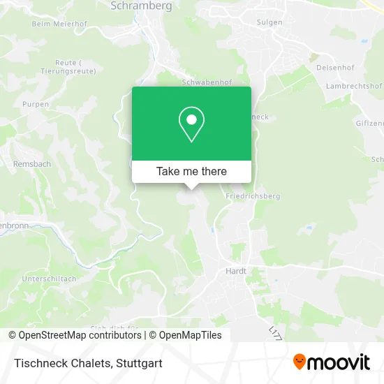 Tischneck Chalets map