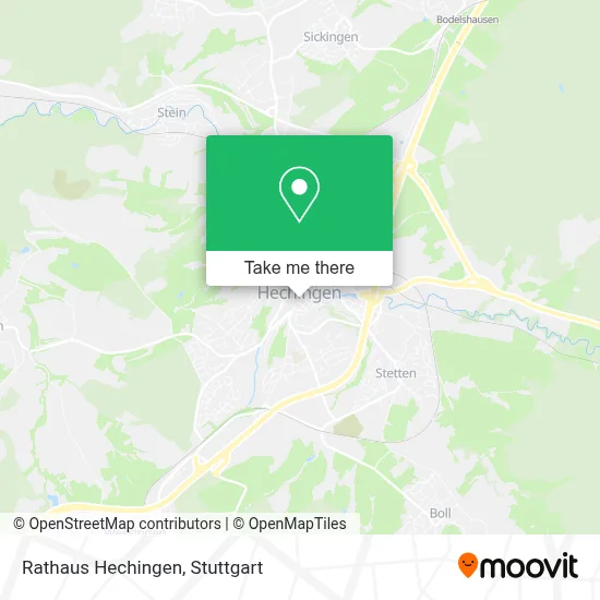 Rathaus Hechingen map