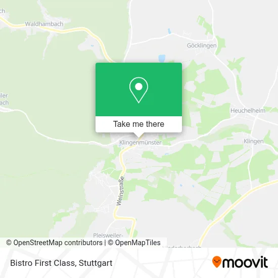 Bistro First Class map