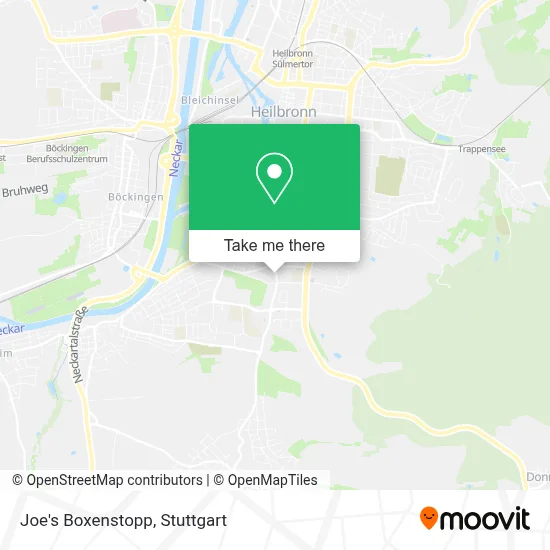 Joe's Boxenstopp map