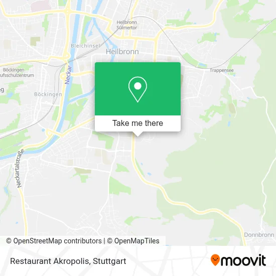 Restaurant Akropolis map