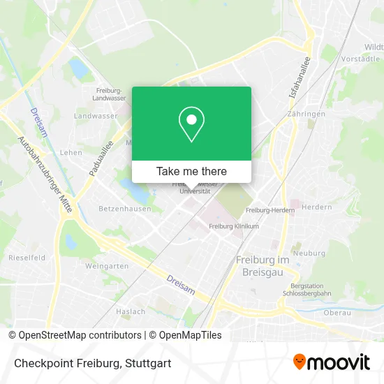 Checkpoint Freiburg map