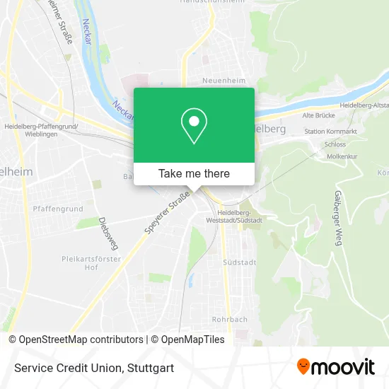 Service Credit Union map