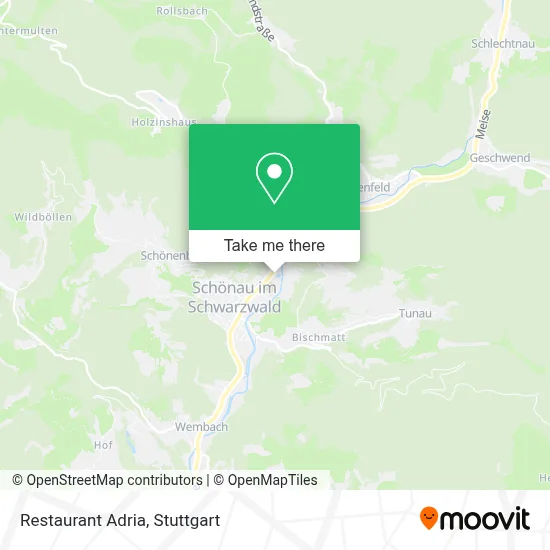 Restaurant Adria map