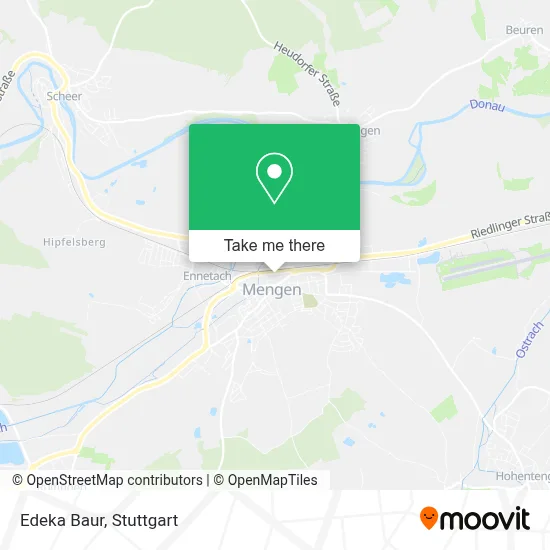 Edeka Baur map
