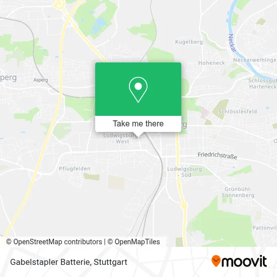 Gabelstapler Batterie map