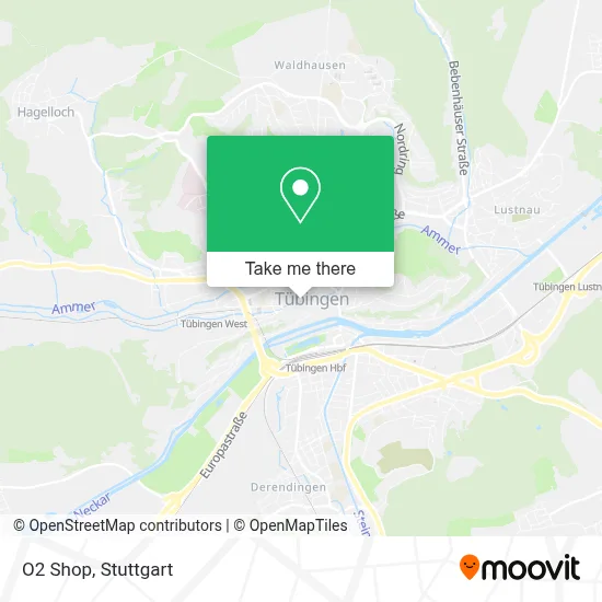 O2 Shop map